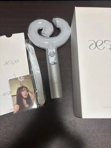 aespa 응원봉 포토 카드 포함