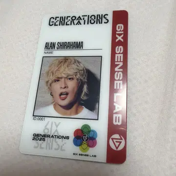 GENERATIONS 6IX SENSE 업그레이드 굿즈 시라하마 아란