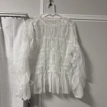 JEANASIS 화이트 블라우스 F 사이즈