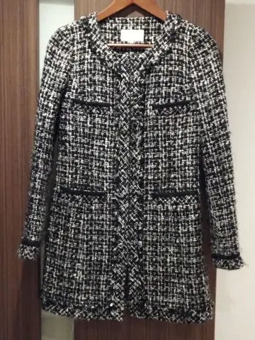 M-premier 트위드 롱 코트 36