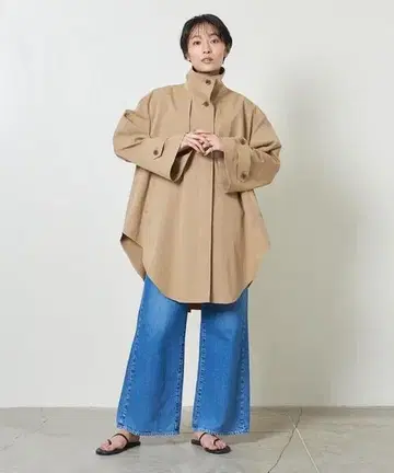 MARW UNITED ARROWS 판초풍 아우터 코트