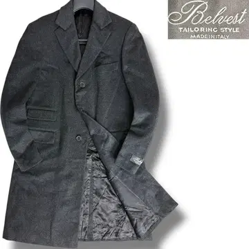 J7069 새상품 벨베스트 울 체스터 코트 차콜 그레이 50