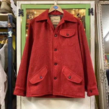 50s 빈티지 울 자켓 사이즈 M 빨간색 vintage