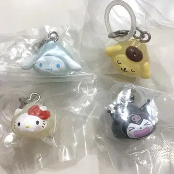 산리오 캐릭터즈  가챠 메지루시 액세서리 4개 세트