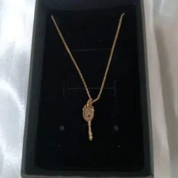 아가트 골드 거울형 펜던트 목걸이