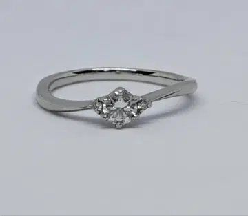 하트 앤 큐피드 플라티나 900 다이아몬드 반지 0.206 캐럿