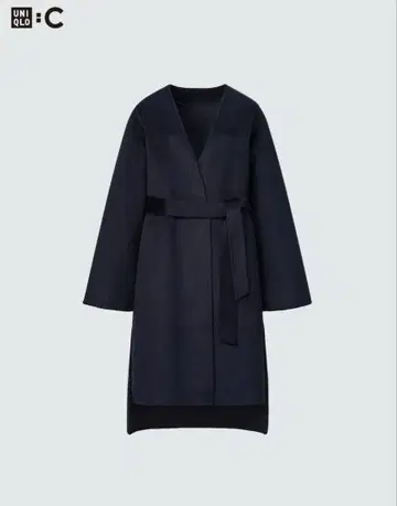 [ 새상품 ] UNIQLO C 더블 페이스 랩 코트
