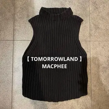 [ TOMORROWLAND ] MACPHEE 슬리브리스 니트 상의