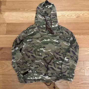 미국제 카모플라쥬 후드 부착 밀리터리 자켓 M
