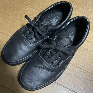 VANS Era 가죽 블랙 26.5cm 블랙 올블랙