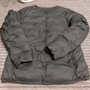 MUJI 다운 자켓 짙은 녹색 계열 L 올리브 클리닝 완료 새상품급