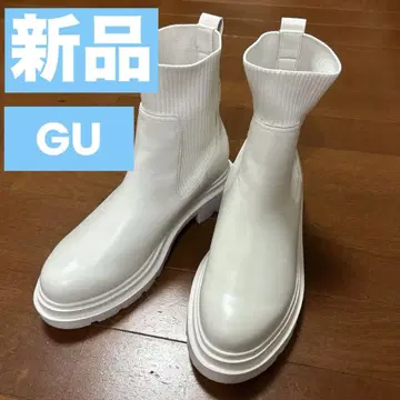 화이트 사이드 고어 부츠 통굽 M 23.5