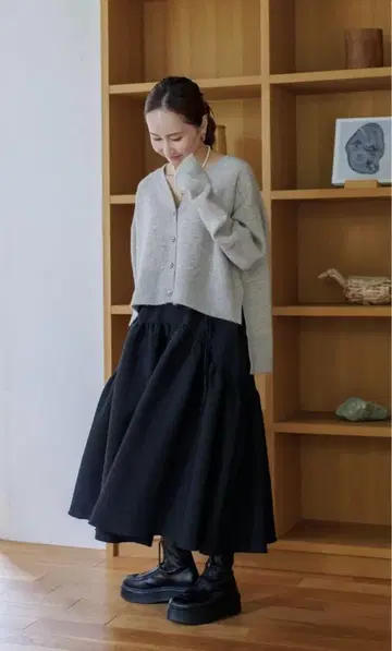 Jacquard skirt bluelea 블루레아