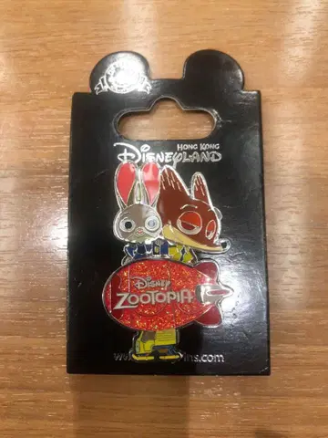 레어 홍콩 디즈니랜드 한정판 주토피아 주디 닉 핀 배지