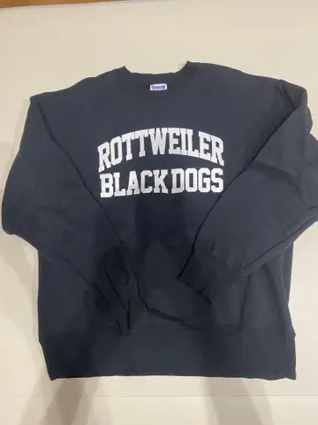 Rottweiler Black Dogs 맨투맨 XL 블랙 후루야
