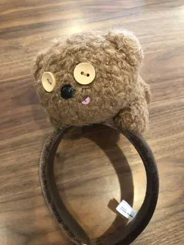곰 봉제 인형 머리띠 USJ