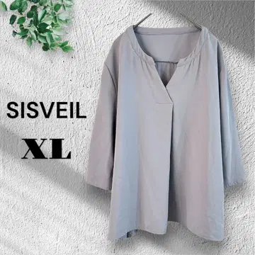SISVEIL [42] 빅 사이즈 블라우스 V넥 포멀 심플