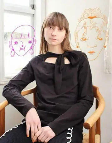 [ soduk ] ribbon tie long t-shirt black