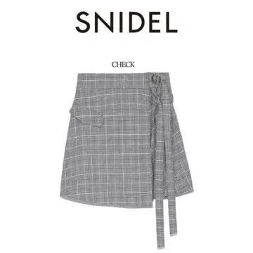 스나이델 플리츠 랩 스커트 쇼트 팬츠