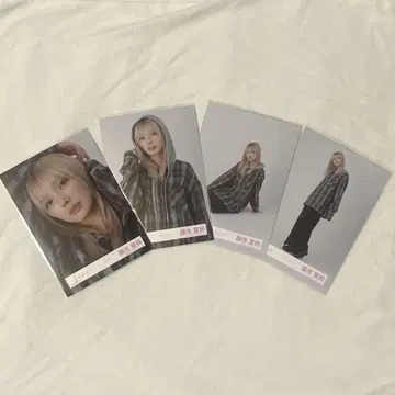 익명 배송 사쿠라자카46 브로마이드 후지요시 카린 체크 코디 컴프
