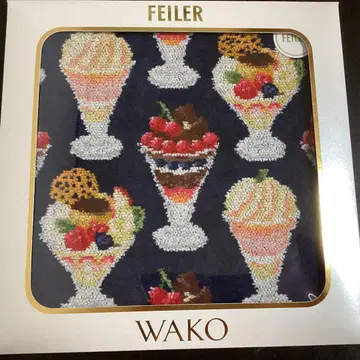 페이러 와코 WAKO PARFAIT 파르페 손수건 네이비