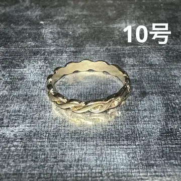 빈티지 패션 반지 골드 10호 트위스트 반지 얇은 반지