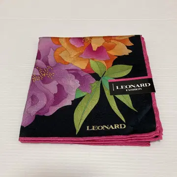 LEONARD 꽃무늬 실크 혼방 손수건