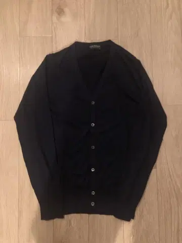 JOHN SMEDLEY 네이비 V넥 가디건 S