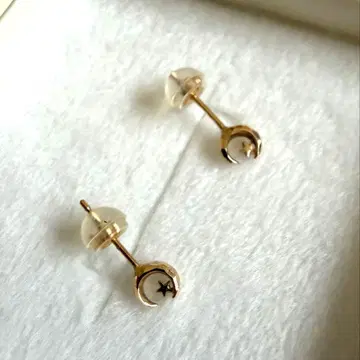 초승달 별 귀걸이 avaron 10K 아발론