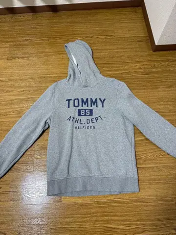 TOMMY HILFIGER 후드 부착 스웨트 셔츠 그레이