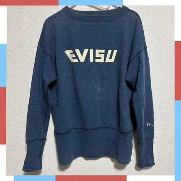 EVISU 에비수 트레이닝복 40 사이즈 네이비 블루