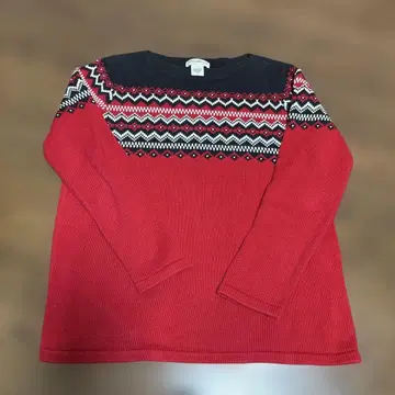 Eddie Bauer 노르딕 무늬 스웨터 PETITE M