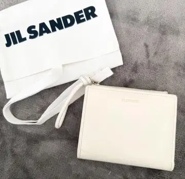 JIL SANDER 화이트 이단 접이식 지갑