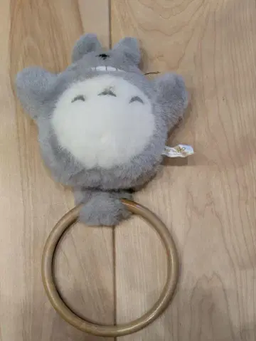 토토로 봉제 인형 링 포함 타월 걸이 약 15cm