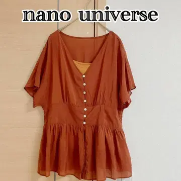 나노 유니버스 반팔 블라우스 36 nano universe V넥