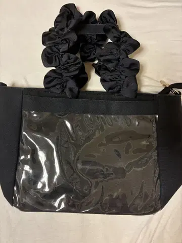 자카마트 프릴 토트백 A4 이타백 블랙