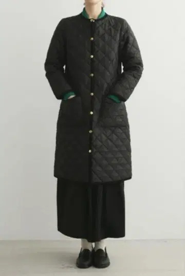 Traditional Weatherwear 블랙 퀼팅 자켓