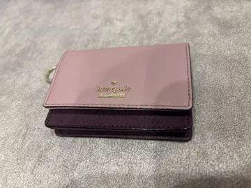 [ 박스 없음 ] kate spade 이단 접이식 카드 케이스 핑크