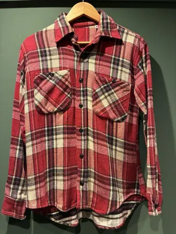 made in usa 빈티지 체크 플란넬 셔츠 S 사이즈