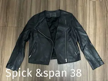 스픽 앤 스팬 가죽 자켓 38 블랙