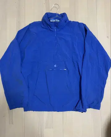Champion 파랑 풀오버 나일론 자켓