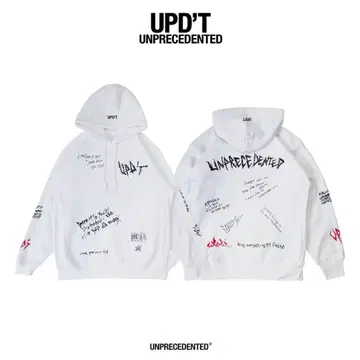UPD'T UNPRECEDENTED 화이트 후드티