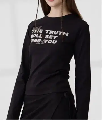 크롭 기장 상의 여성용 롱티 한국 브랜드