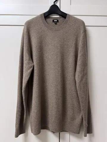 UNIQLO 캐시미어 크루넥 스웨터 베이지 L