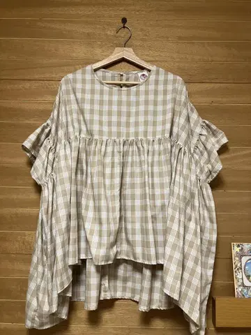 muhumu 베이지 계열 파라카 반팔 셔츠