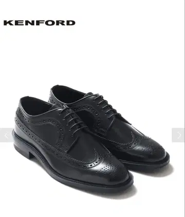 KENFORD 블랙 가죽 드레스 로퍼