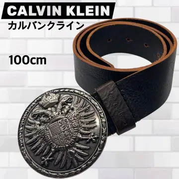 레어 빈티지 CALVIN KLEIN 더블 이글 가죽 벨트 1m