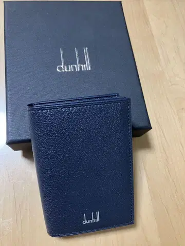 dunhill 네이비 가죽 명함지갑 미사용품
