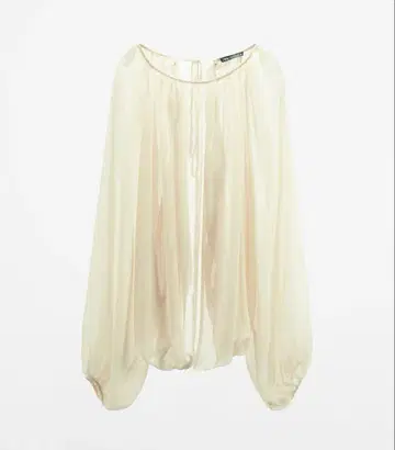 ZARA 자라 개더 디테일 플루이드 상의