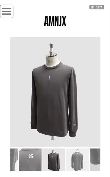 AMNJX 그레이 T-shirt 히라모토 렌